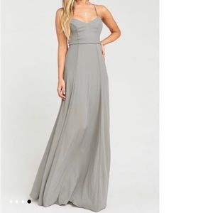 Show me your mumu godshaw goddess dress charcoal